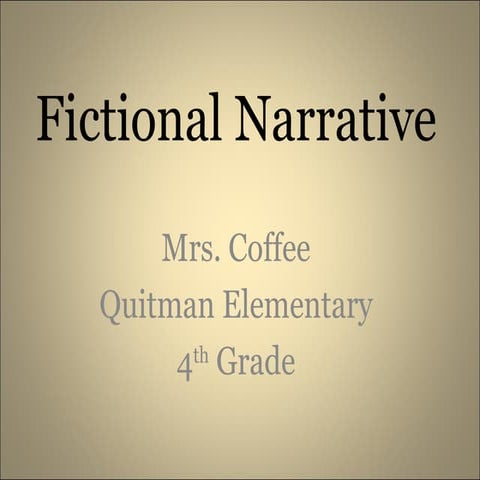 Fictional narrative