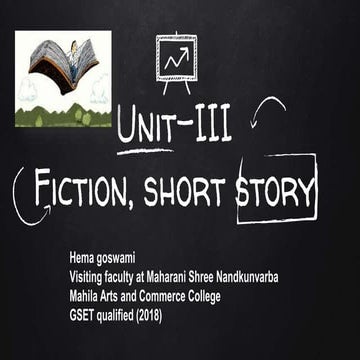 Unit 3 of Paper II: Fiction, short story 
