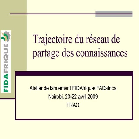 FIDAfrique: Western and Central Africa arm of the network