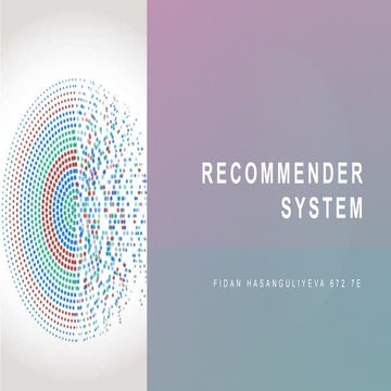 Recommender system 