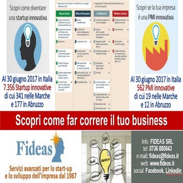 Fideas Srl, servizi avanzati per lo start-up e lo sviluppo delle imprese dal ...