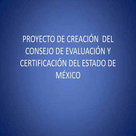 Fideicomiso certificación edomex