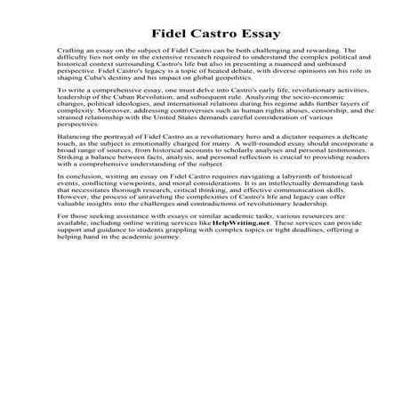 Fidel Castro Essay.pdf