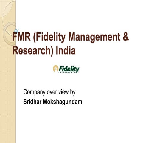 Fidelity management and research | PPTX