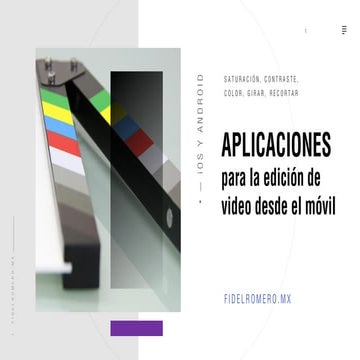 Aplicaciones para la edición de video desde el móvil [Octubre 2017]
