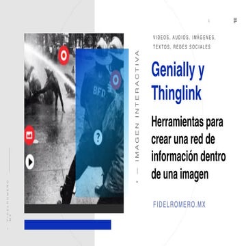 Genially y Thinglink: Herramientas para crear una red de información dentro de una imagen