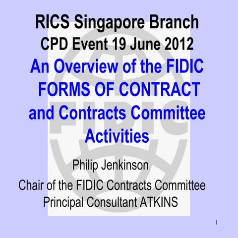 FIDIC.RICS CPD Event Singapore 2012.ppt