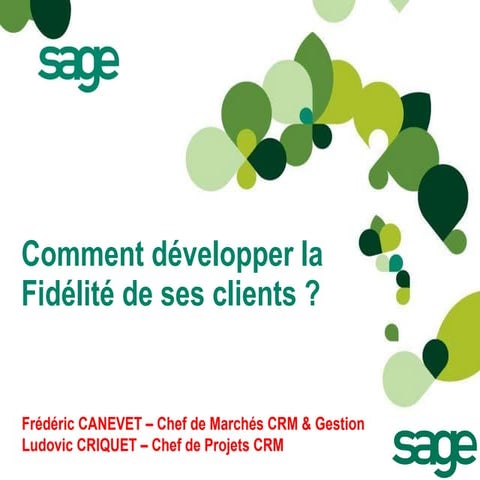 De la fidélisation  à la Fidélité !