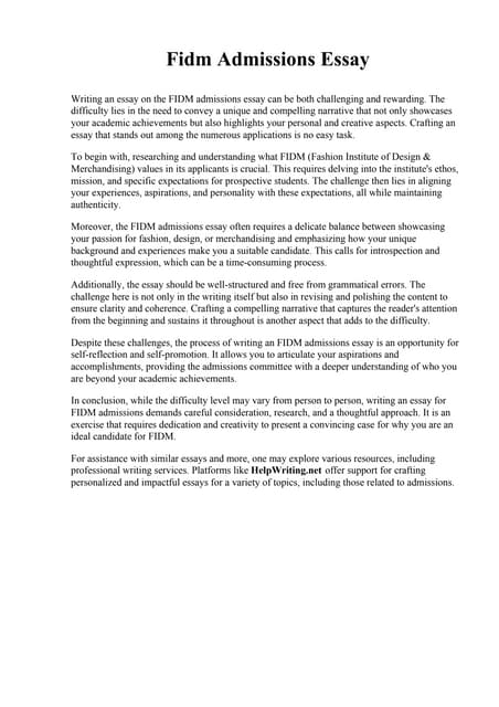 University Of Miami Application Essay.pdf