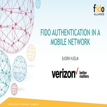 FIDO Authentication in a Mobile Network