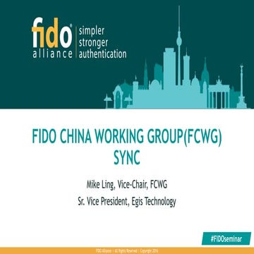 Fido China Working Group (FCWG)
