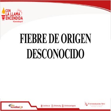 Fiebre de origen desconocido presentación completa