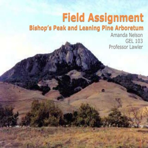 Field study in San Luis Obispo | PPT
