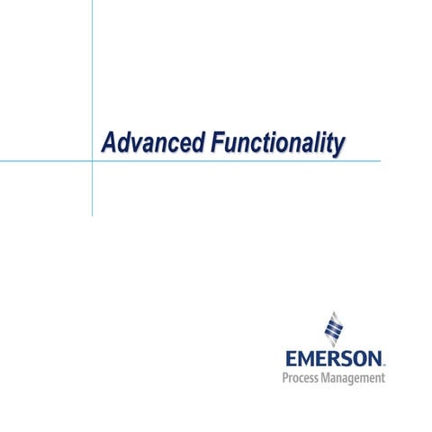 Fieldbus Tutorial Part 12 - Advanced Functionality