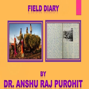 Field diary