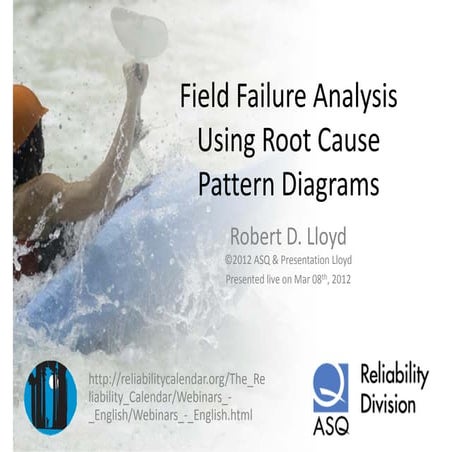 Field failure analysis using root cause pattern diagrams