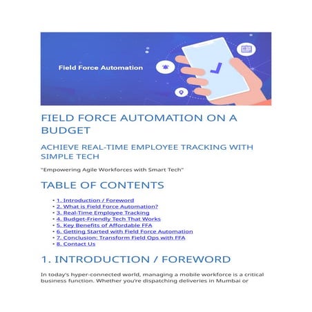field force automation real time employee tracking budget.pdf