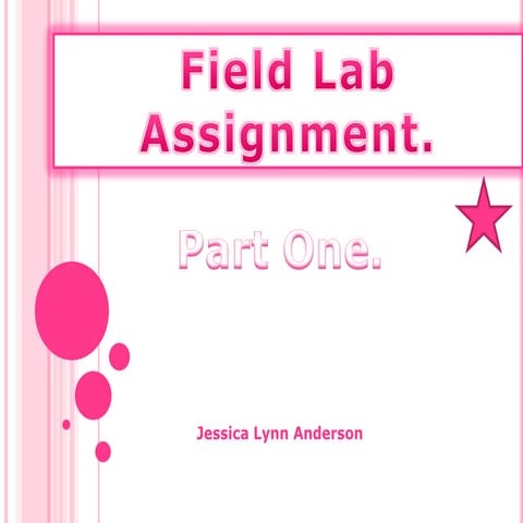 JESSICAANDERSONFieldlabassignment