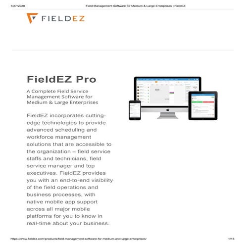 Field Management Software for Medium & Large Enterprises