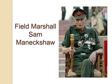 Field marshall maneckshaw