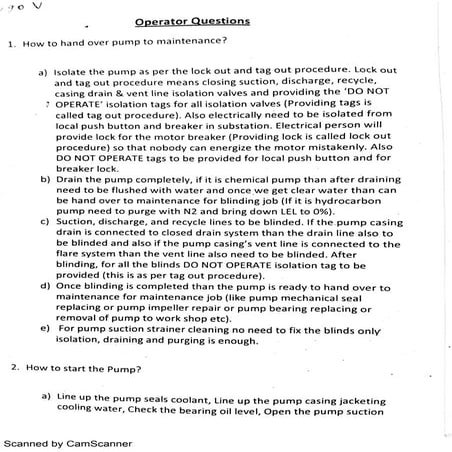 Field operator interview questions and answers | PDF