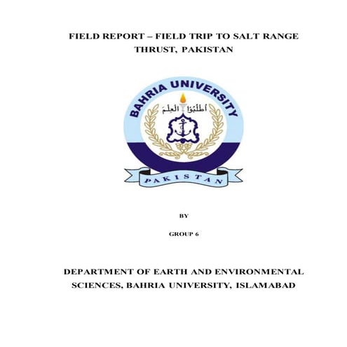 Salt range field report