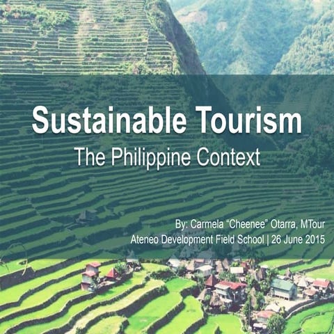 Sustainable Tourism (Field School Lecture)