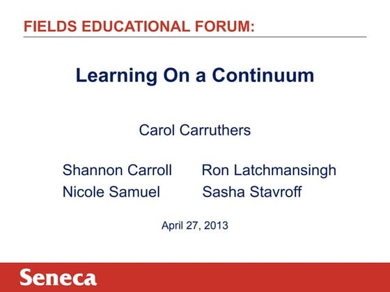 Fields math ed forum april 27   carruthers