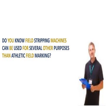 Field striping machines