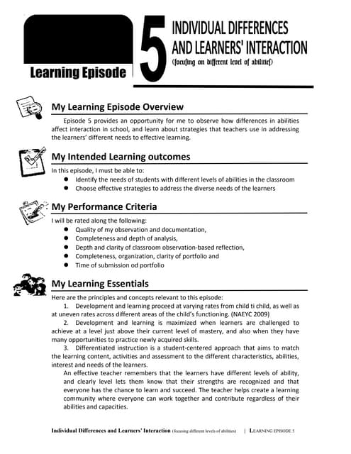 Field study 1 episode 3 | PDF