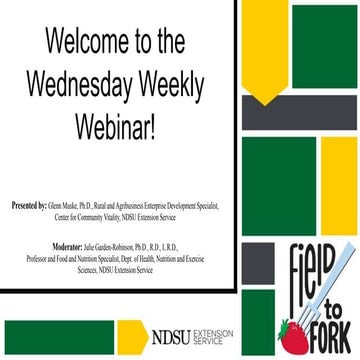 Field to Fork - Marketing Your Efforts