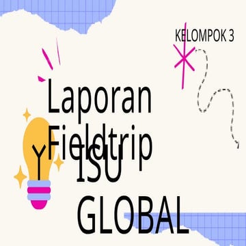 ini merupakan contoh dari laporan fieldtrip yang dilakukan kelompok