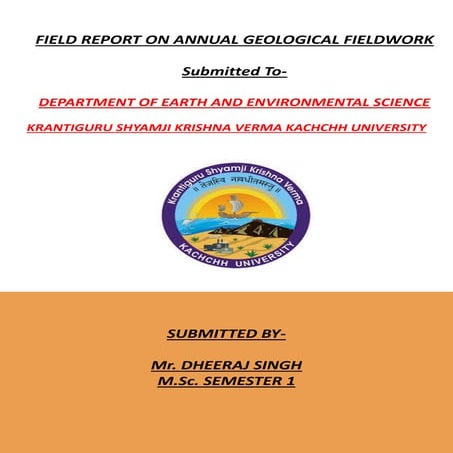 Geological Fieldwork File