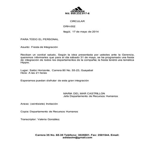 Fiesta de integracion martha