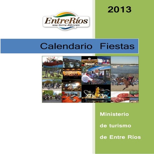 Fiestas Calendario 2013 Turismo Entre Ríos | PDF
