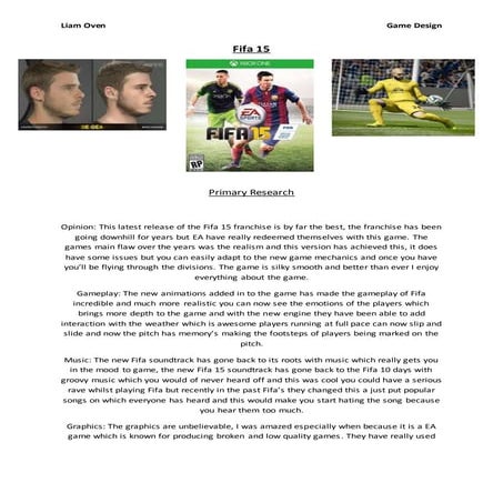 Fifa 10 case study | PPT