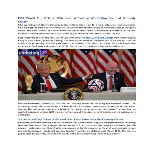 FIFA to Host Exciting World Cup Event at Kennedy Center.docx