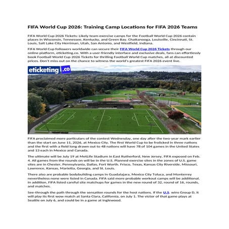 WORLD CUP 2026 SCOTLAND CONFIRM CHARLOTTE AS TRAINING BASE visual data 7