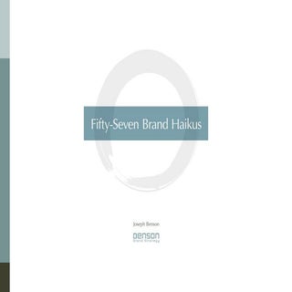 Fifty-Seven Brand Haikus
