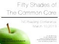 Fifty Shades of the Common Core: NCRA