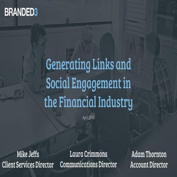 Figaro 2016 - Generating links and social engagement in the financial industry