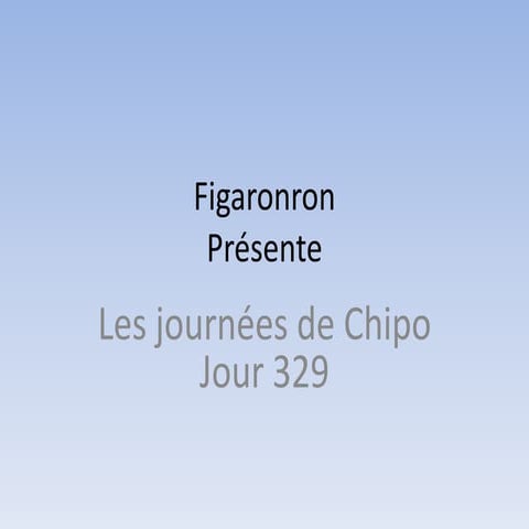 Les journées de Chipo - Jour 329