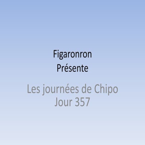 Les journées de Chipo - Jour 357