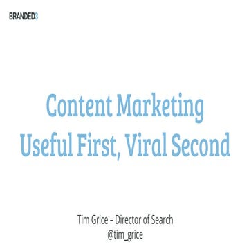 Content Marketing: Useful First, Viral Second - Figaro Digital Marketing Conf...