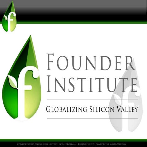 Founder Institute General Presentation