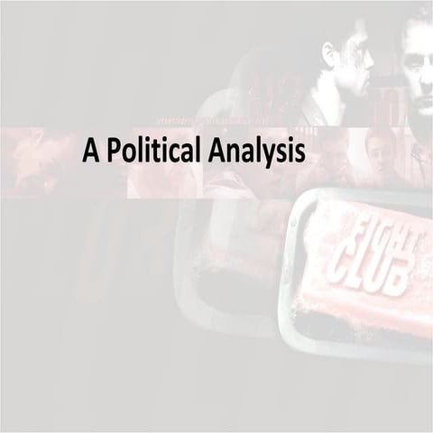 Fight Club and Marxism