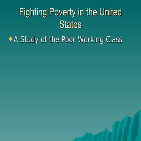 Fighting Poverty In The United States
