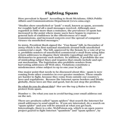 Ways To Protect Yourself From Spam (Presentation).pdf