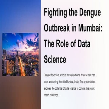 IRJET- Dengue Possibility Forecasting Model using Machine Learning ...