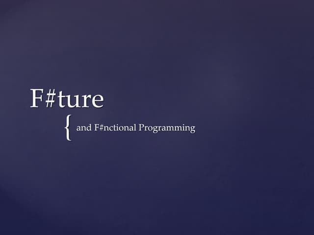 F# Ignite - DNAD2010